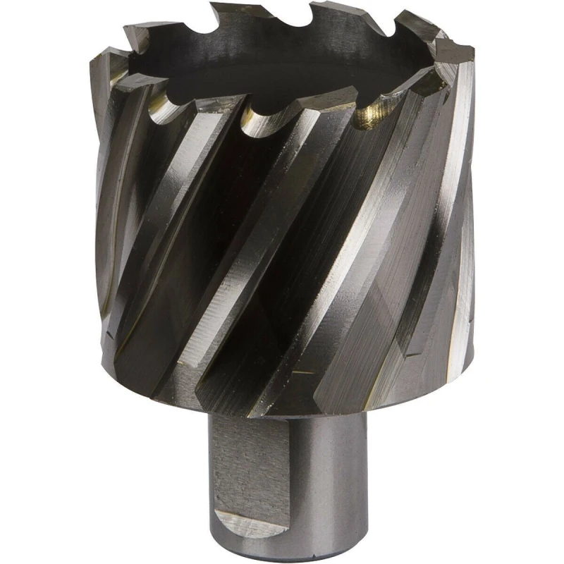 Image of Loops 45mm x 25mm Depth Rotabor Cutter - M2 Steel Annular Metal Core Drill 19mm Shank Metallics