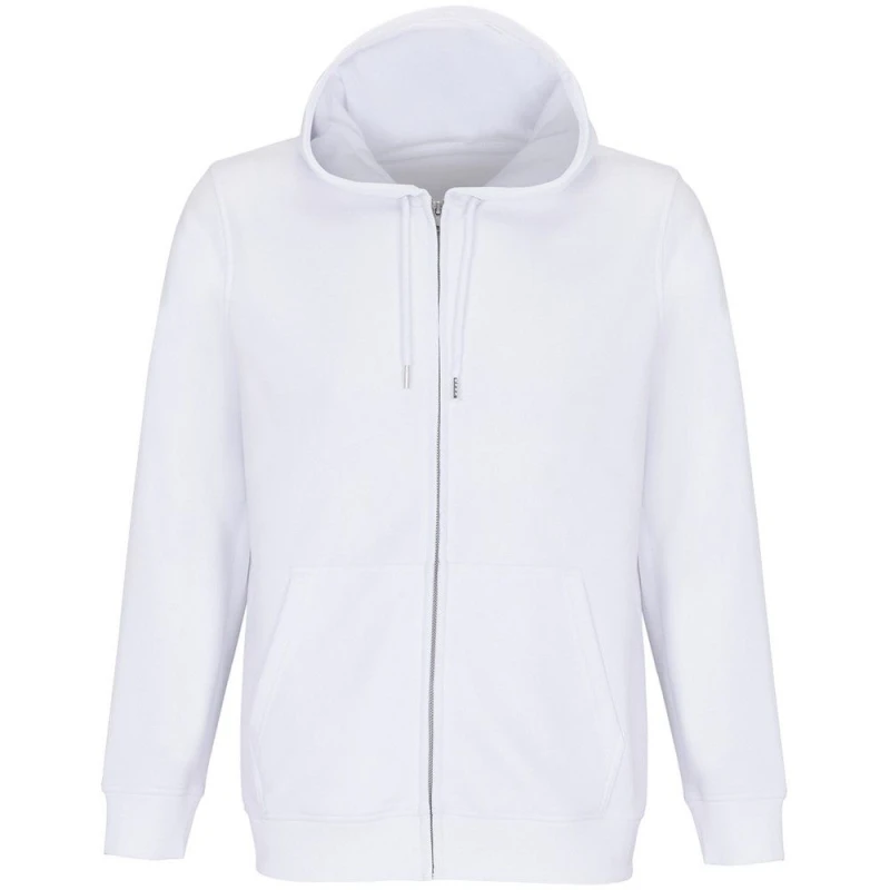 Image of SOL'S Mens Calipso Full Zip Hoodie in White Size: XS White Male XS