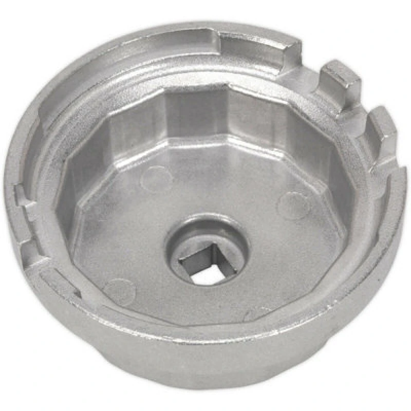 Image of Loops 64.5mm Oil Filter Cap Wrench For Toyota/Lexus - 3/8" Sq Drive - Aluminium Alloy Multi