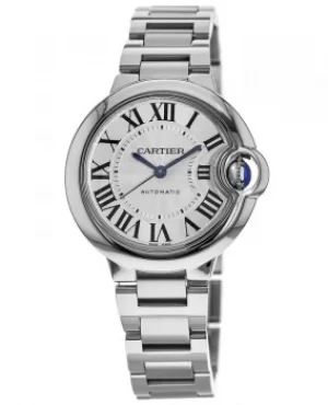 Image of Cartier Ballon Bleu 33mm Automatic Steel Womens Watch W6920071 W6920071