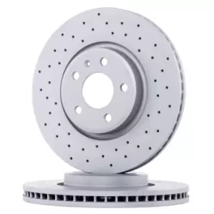 Image of ZIMMERMANN Brake disc 100.3355.52 Brake rotor,Brake discs AUDI,A4 Avant (8K5, B8),A6 Avant (4G5, 4GD, C7),Q5 (8RB),A4 Limousine (8K2, B8)