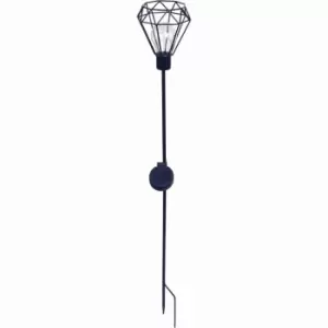 Image of Luxform Solar Metal Wire Stake LED Light Diamond 26183