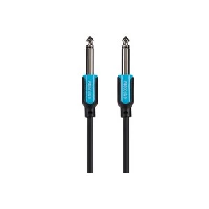 Image of ProSound 0.25" Mono 2 Pole Jack to 0.25" Mono 2 Pole Jack Cable 3m Black