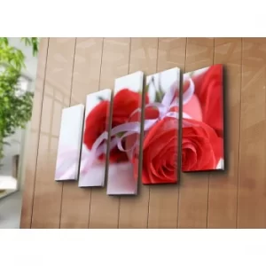 Image of 5PATK-124 Multicolor Decorative Canvas Painting (5 Pieces)