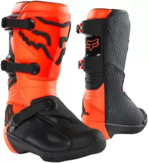 Image of FOX Comp Youth Motocross Boots, black-orange, Size 41, black-orange, Size 41