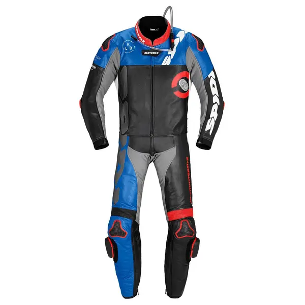 Image of Spidi DP-Progressive Touring 2pc Black Red Blue Size 48