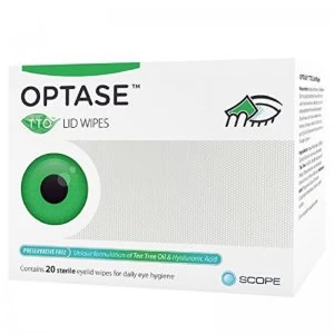 Image of Optase Tea Tree Oil Lid Wipes - 20 Wipes