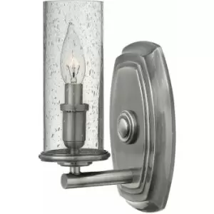 Image of Loops - Wall Light Sconce Polished Antique Nickel LED E14 60W Bulb