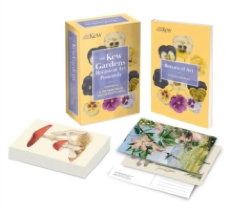 Image of The Kew Gardens Botanical Art Postcards : Contains a 128-page Book and 50 Postcards Paperback / softback