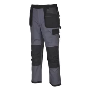 Image of Portwest TX32 Dresden Holster trousers Grey/ Black XL