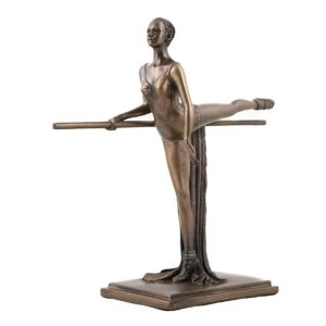 Image of The Discipline of Training Ballet Cold Cast Bronze Sculpture 20cm