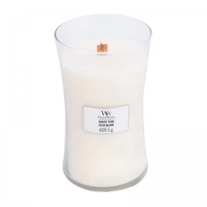 Image of Woodwick White Teak Large Jar Candle 609.5g