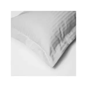 Image of Belledorm Hotel Suite Satin Stripe 540 Thread Count 100% Cotton Oxford Pillow Case, Platinum
