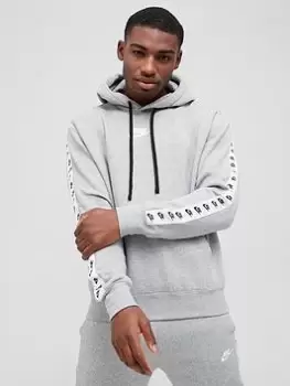 Image of Nike NSW Fleece Futura Pullover Tape Tracksuit - Grey Size XL Men