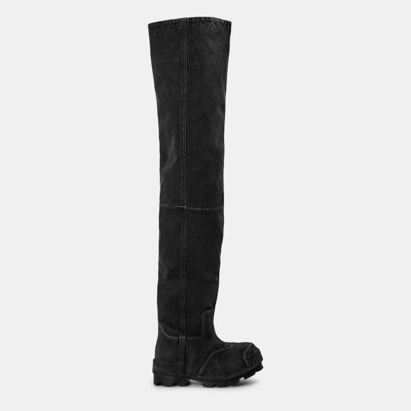 Image of Diesel Kids Over the Knee Boots Black male 4.5 (37)