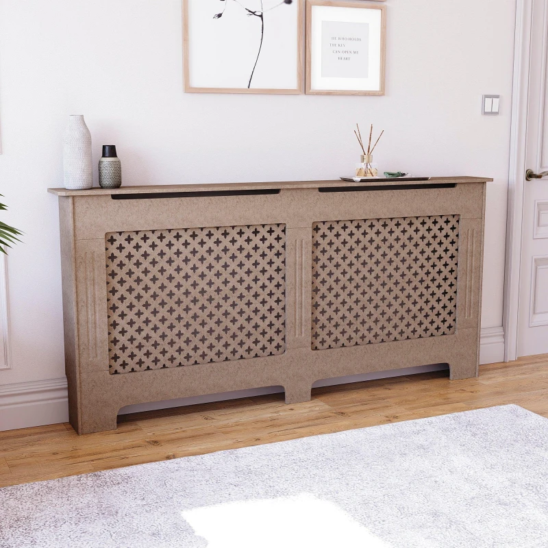 Image of Lassic Vida Designs Oxford Radiator Cover, Extra Large Natural unisex XL