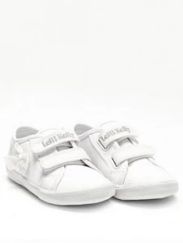 Image of Lelli Kelly Girls Lily Trainers, White, Size 11.5 Younger