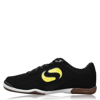 Image of Sondico Pedibus Indoor Football Boots Junior - Black/Yellow