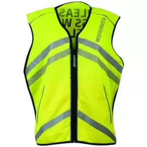 Image of Weatherbeeta Unisex Adult Please Pass Wide And Slow Reflective Vest (L) (Hi Vis Yellow)