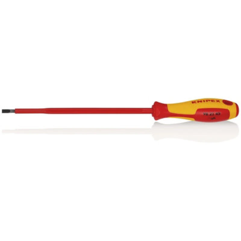 Image of Knipex 98 21 45 Vde Insulated Slotted Screwdriver, 4.5 X 180mm 72379