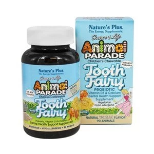 Image of Natures Plus Animal Parade Tooth Fairy Childrens Chewable Vanilla Flavour 90 Tabs
