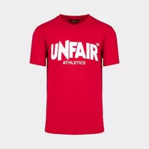 Image of Unfair Athletics Unfair Classic Label T-Shirt - Red