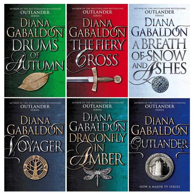 Image of Outlander Series 6 Books Collection Set by Diana Gabaldon (Outlander, Dragonfly In Amber, Voyager, Drums Of Autumn ) Diana Gabaldon Books