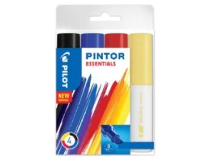 Image of Pilot Pintor Broad Chisel Tip Paint Marker 8mm Assorted Colours (Pack