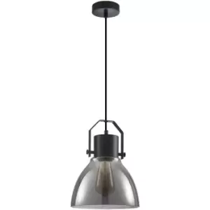 Image of Italux Darlena Industrial, Retro 1 Light Dome Pendant Ceiling Light, E27