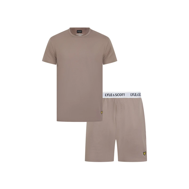 Image of Lyle and Scott Lyle Jrsy Lounge Set Sn63 Driftwood male M