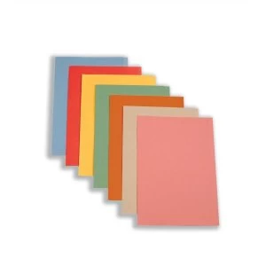 Image of 5 Star Foolscap Square Cut Folder Recycled Pre-punched Buff Pack of 100