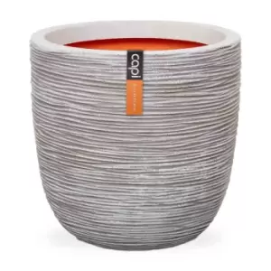 Image of Capi Europe Ball Planter Rib NL 43x41 - Ivory