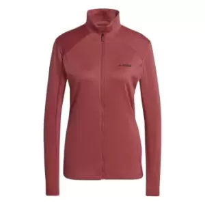 Image of adidas MT Fleece Jacket Womens - Red