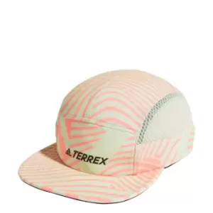 Image of adidas Terrex AEROREADY Five-Panel Graphic Cap Womens - Almost Lime / Acid Red