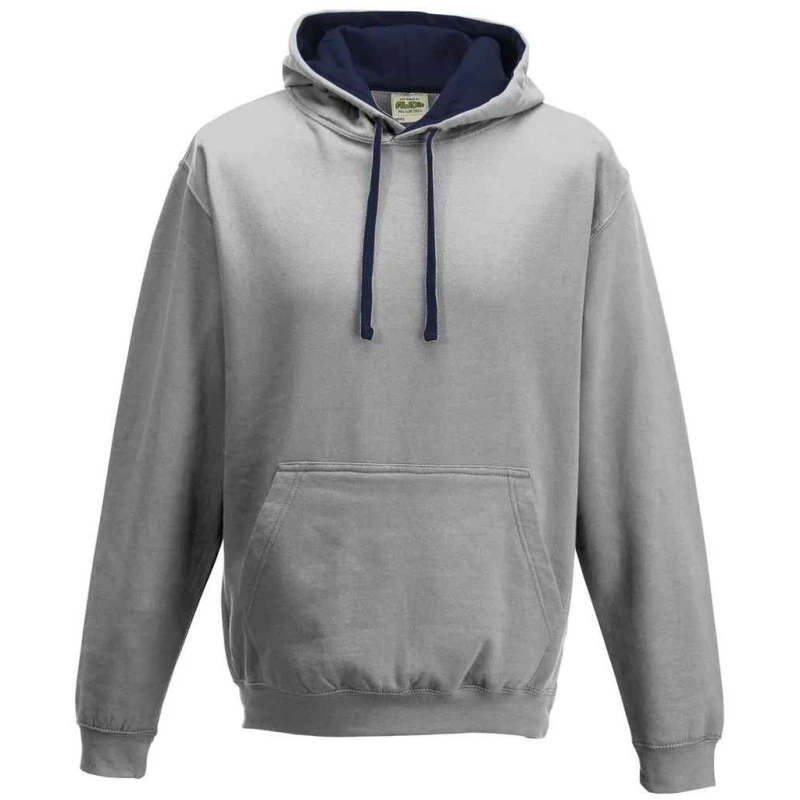 Image of AWDis AWDis Men Varsity Hoodie in Mid Grey Size: X-Small Mid Grey XS Male 5063470436217