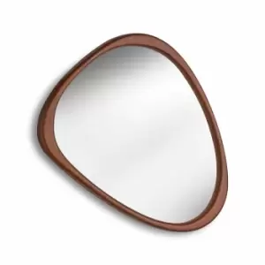 Image of Nielsen Savena Pebble Walnut Accent Mirror, 38 x 30cm