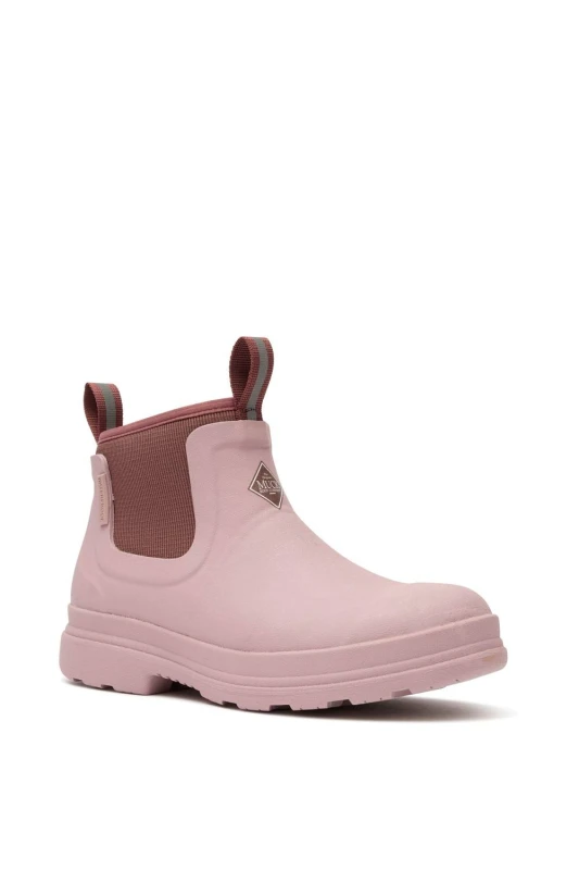Image of Muck Boots Womens Rainscape Chelsea in Pink Size: 4 Pink Female 4