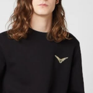 Image of Harry Potter Golden Snitch Unisex Embroidered Sweatshirt - Black - S