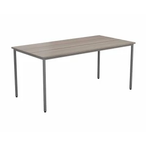 Image of TC Office Rectangular Table 1200 x 800mm, Grey Oak Effect