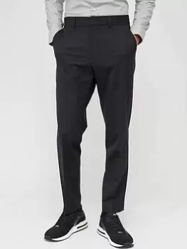 Image of BOSS P-genius-cw-wg-233 Slim Fit Formal Trousers - Black, Size 52=Uk36In, Men