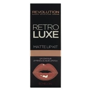 Image of Makeup Revolution Retro Luxe Lip Kits Matte Echelon