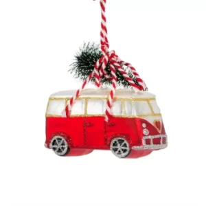 Image of Coming Home For Xmas Love Camper Van Shaped Bauble