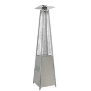 Image of Dellonda Pyramid Gas Patio Heater 13kW Commercial/Garden Use, Stainless Steel -