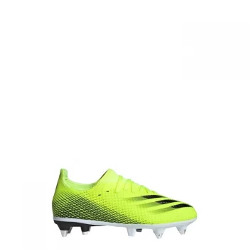 Image of adidas X Ghosted.3 Soft Ground Boots Kids - Solar Yellow / Core Black / Ro