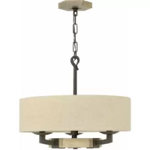 Image of Loops - 3 Bulb Ceiling Pendant Light Fitting Iron Rust LED E14 60W Bulb