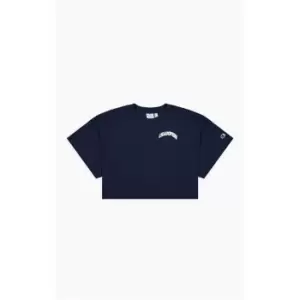 Image of Champion Crop Collegiate T Shirt - Blue