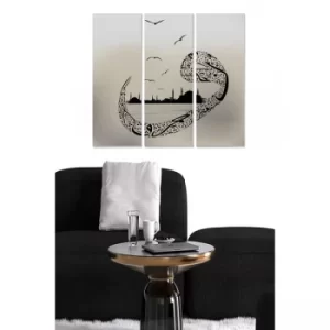 Image of MDF4866001 Multicolor Decorative MDF Painting (3 Pieces)