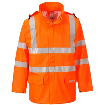 Image of Portwest - FR41ORRXL - sz XL Sealtex Flame Hi-Vis Jacket - Orange
