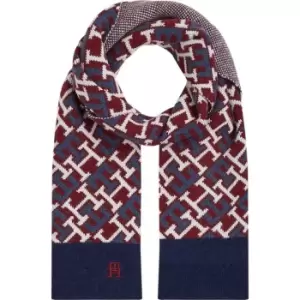 Image of Tommy Hilfiger Th Monogram Corp Scarf - Red