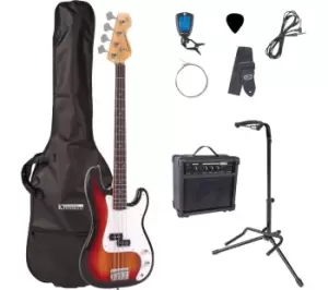 Image of ENCORE Blaster Series E4 EBP-E4SB Electric Bass Guitar Kit - Sunburst